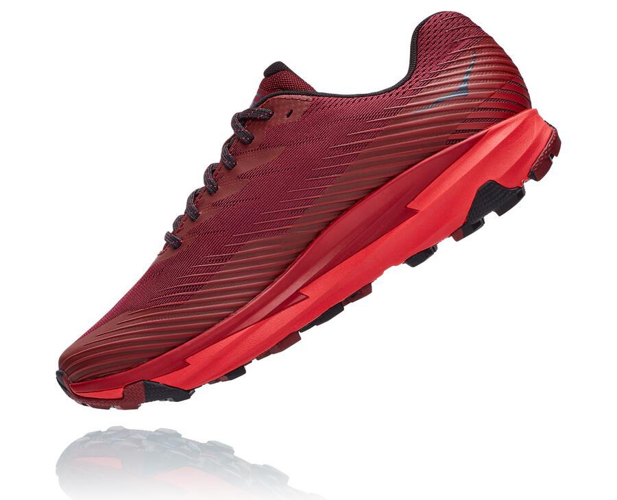 Hoka One One Trail Schoenen Heren - Torrent 2 - Rood - NU6597312